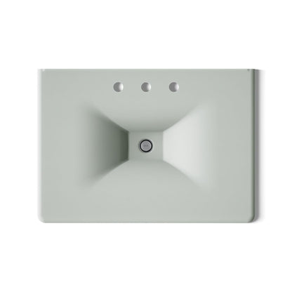 KOHLER Iron/Impressions 31" Enameled cast iron vanity top with integrated rectangular sink