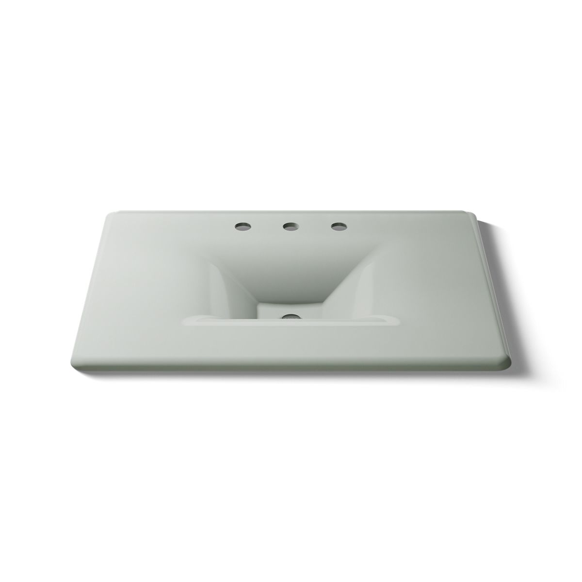 KOHLER Iron/Impressions 31" Enameled cast iron vanity top with integrated rectangular sink