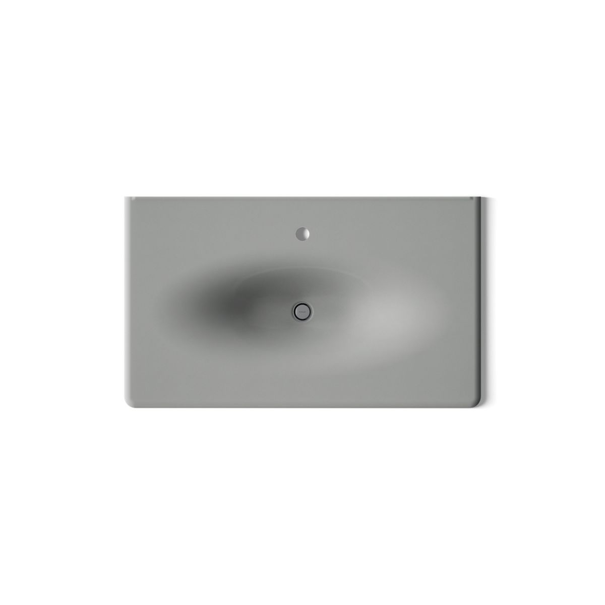 KOHLER Iron/Impressions 37" Enameled cast iron vanity top with integrated oval sink