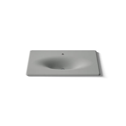 KOHLER Iron/Impressions 37" Enameled cast iron vanity top with integrated oval sink