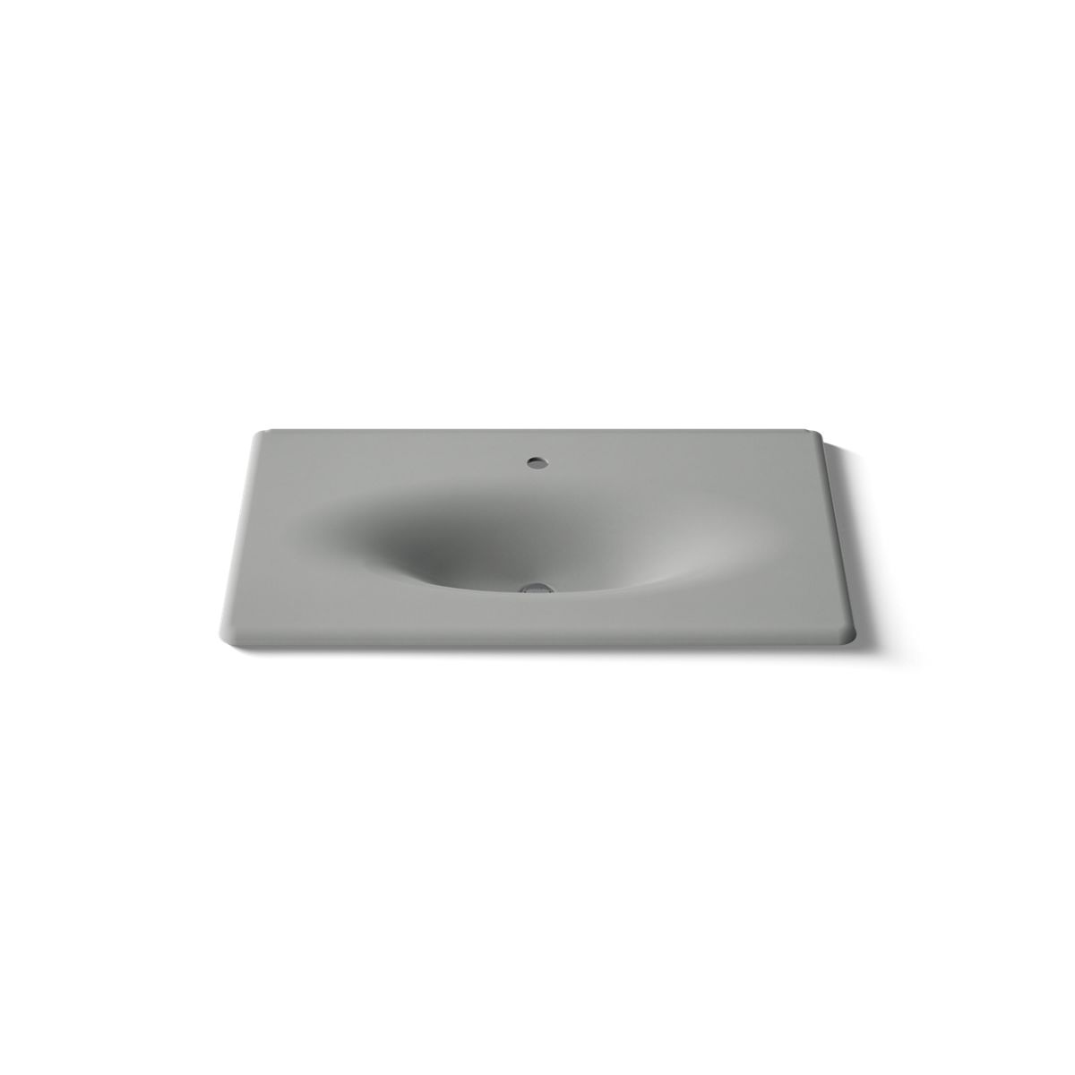 KOHLER Iron/Impressions 37" Enameled cast iron vanity top with integrated oval sink