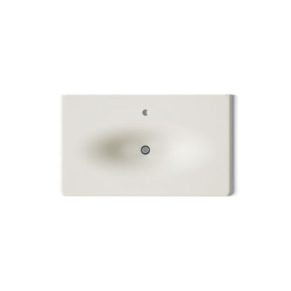 KOHLER Iron/Impressions 37" Enameled cast iron vanity top with integrated oval sink