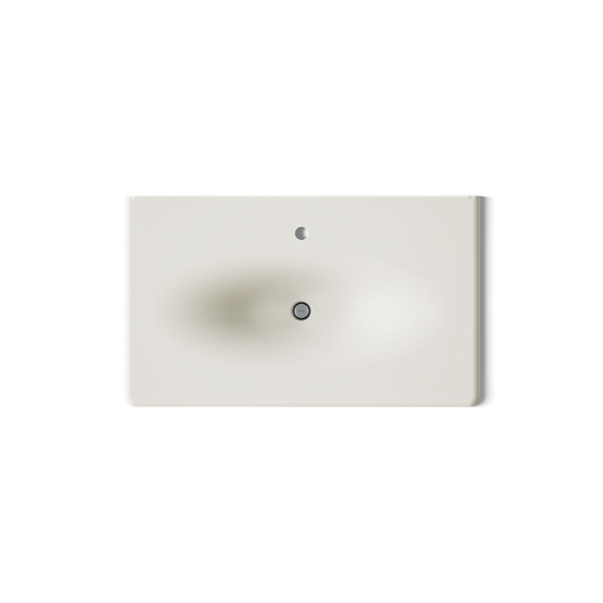 KOHLER Iron/Impressions 37" Enameled cast iron vanity top with integrated oval sink