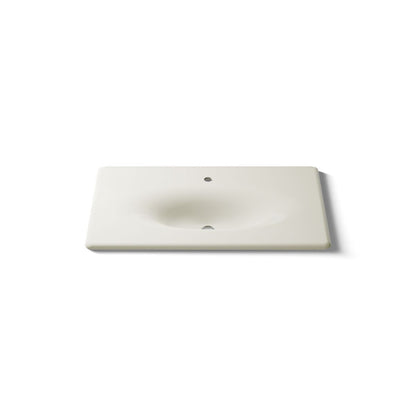 KOHLER Iron/Impressions 37" Enameled cast iron vanity top with integrated oval sink