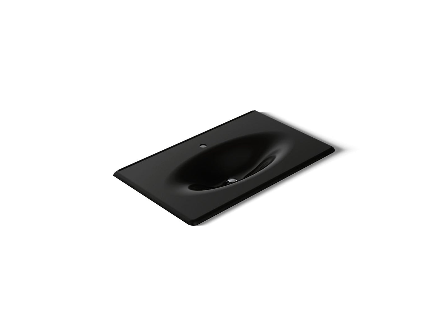 KOHLER Iron/Impressions 37" Enameled cast iron vanity top with integrated oval sink