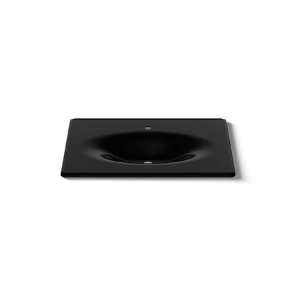 KOHLER Iron/Impressions 37" Enameled cast iron vanity top with integrated oval sink