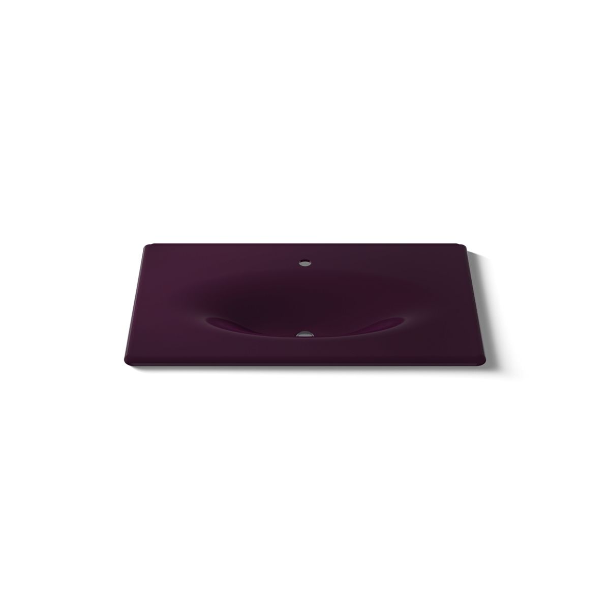 KOHLER Iron/Impressions 37" Enameled cast iron vanity top with integrated oval sink