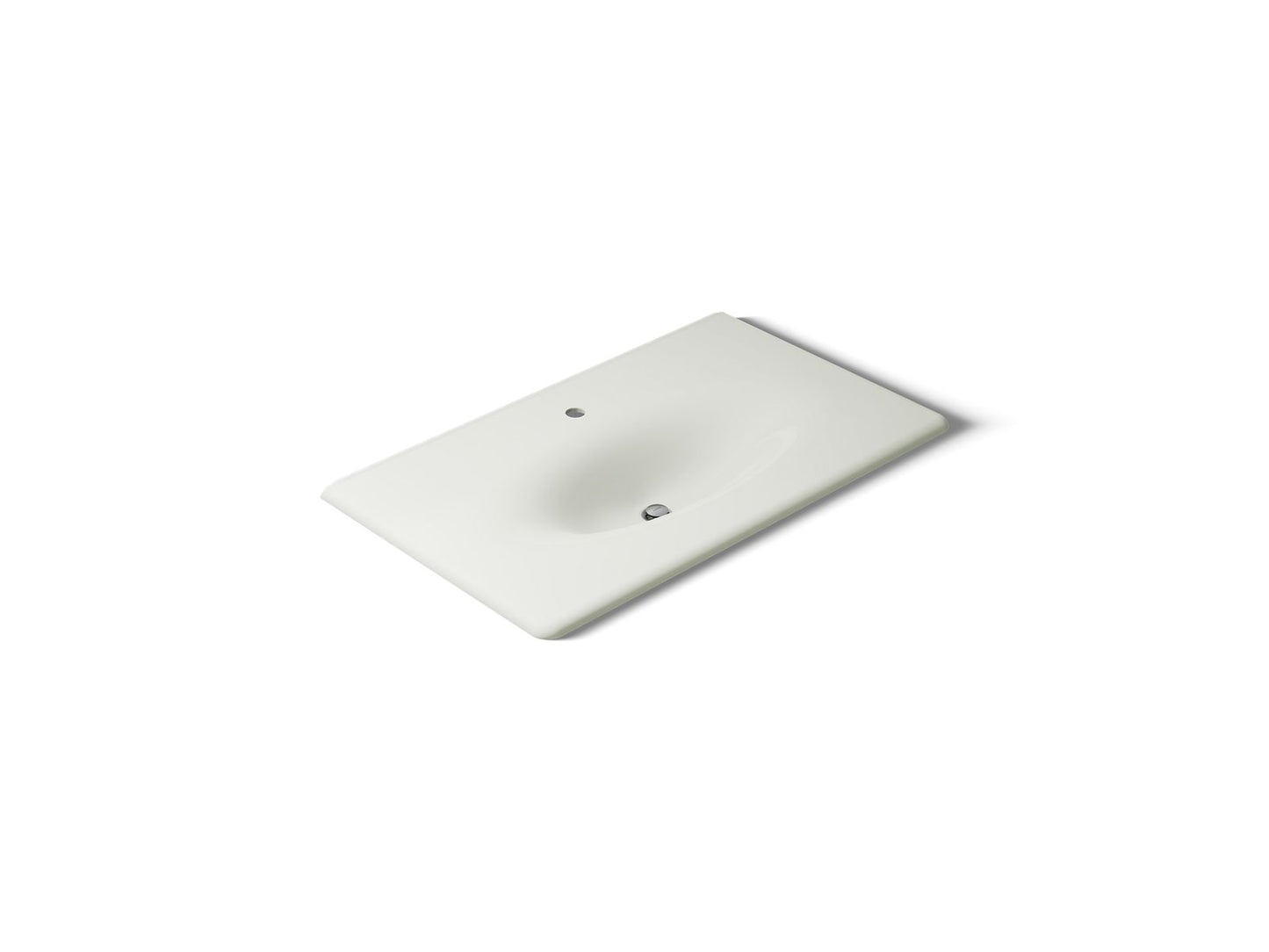 KOHLER Iron/Impressions 37" Enameled cast iron vanity top with integrated oval sink