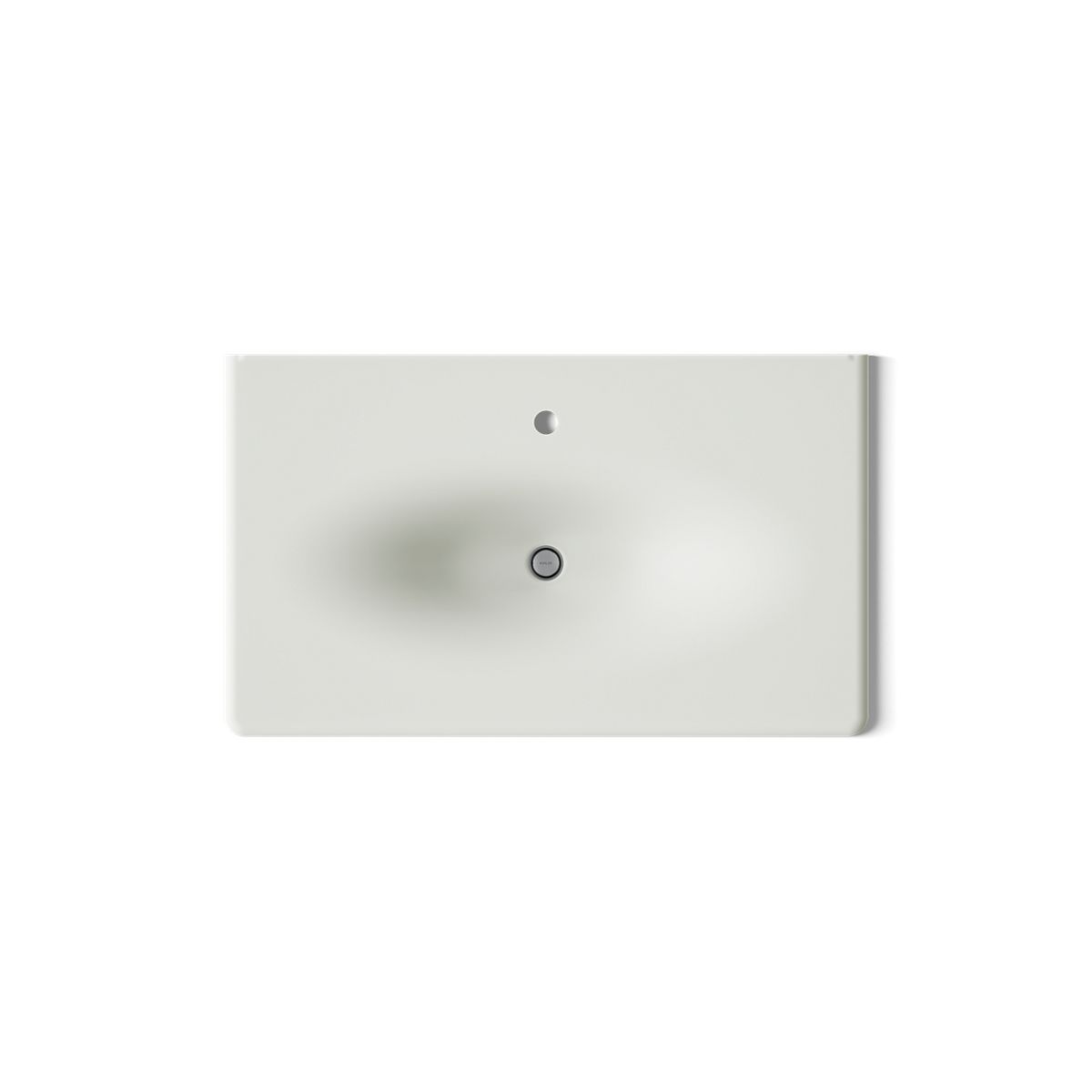 KOHLER Iron/Impressions 37" Enameled cast iron vanity top with integrated oval sink