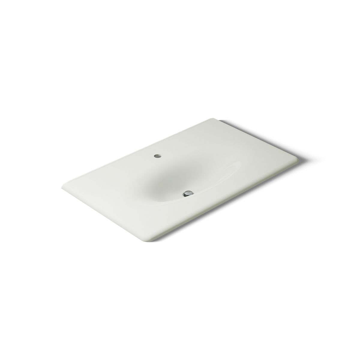 KOHLER Iron/Impressions 37" Enameled cast iron vanity top with integrated oval sink