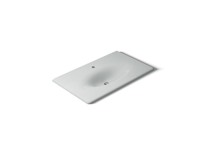 KOHLER Iron/Impressions 37" Enameled cast iron vanity top with integrated oval sink
