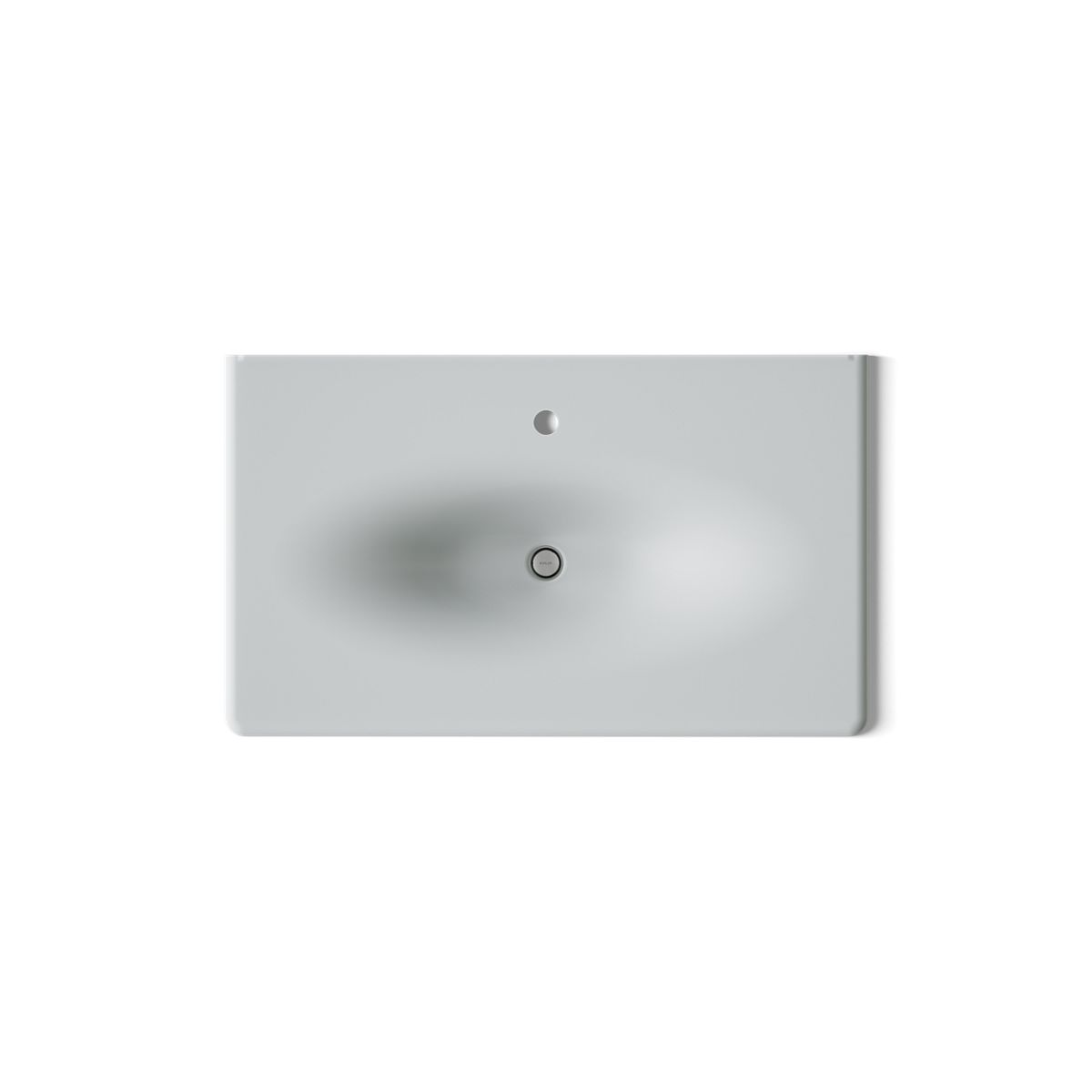KOHLER Iron/Impressions 37" Enameled cast iron vanity top with integrated oval sink