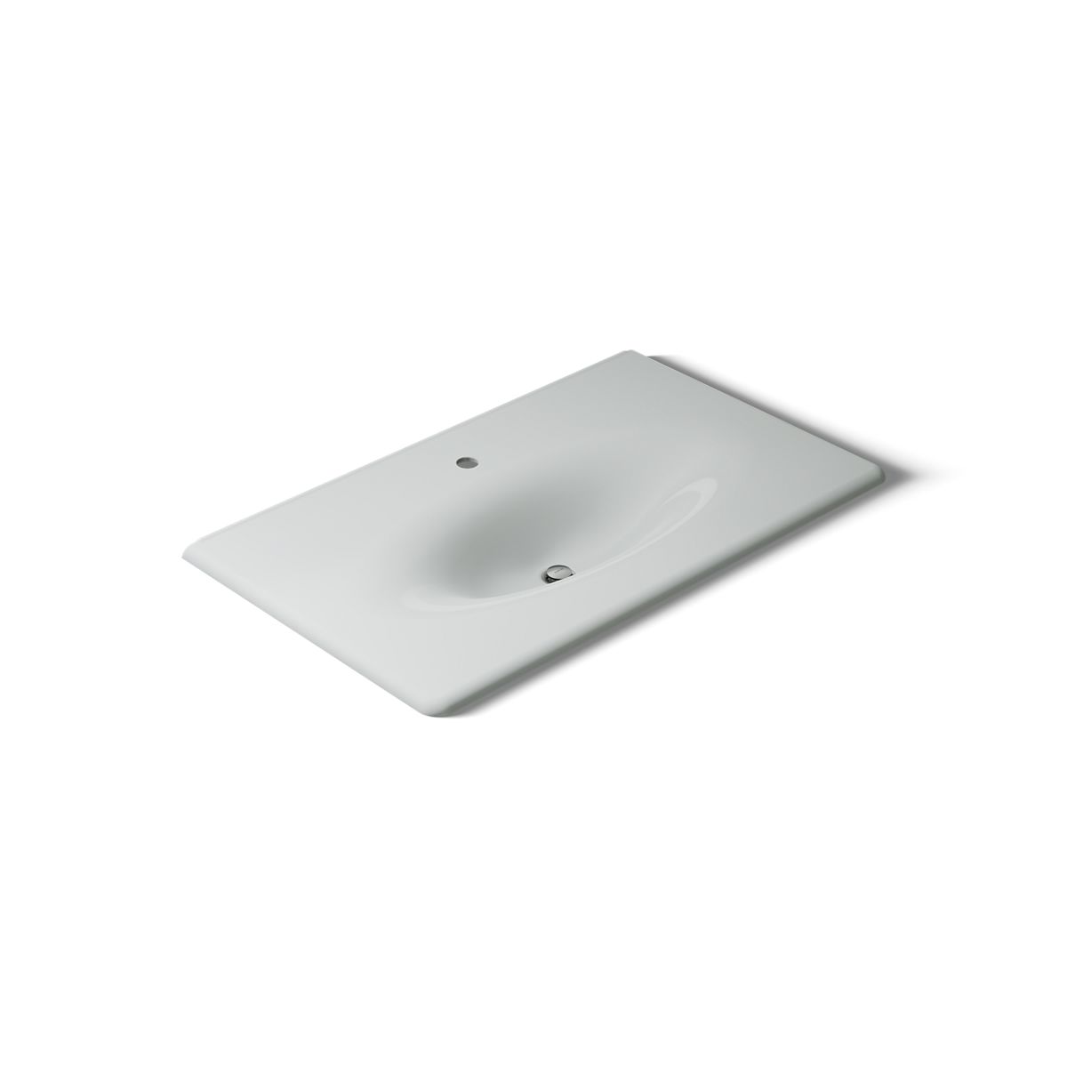 KOHLER Iron/Impressions 37" Enameled cast iron vanity top with integrated oval sink