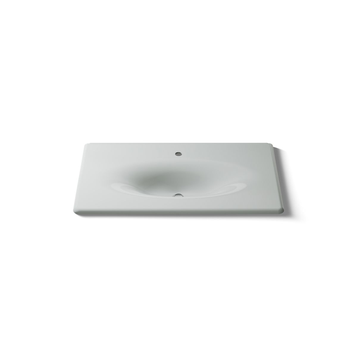 KOHLER Iron/Impressions 37" Enameled cast iron vanity top with integrated oval sink