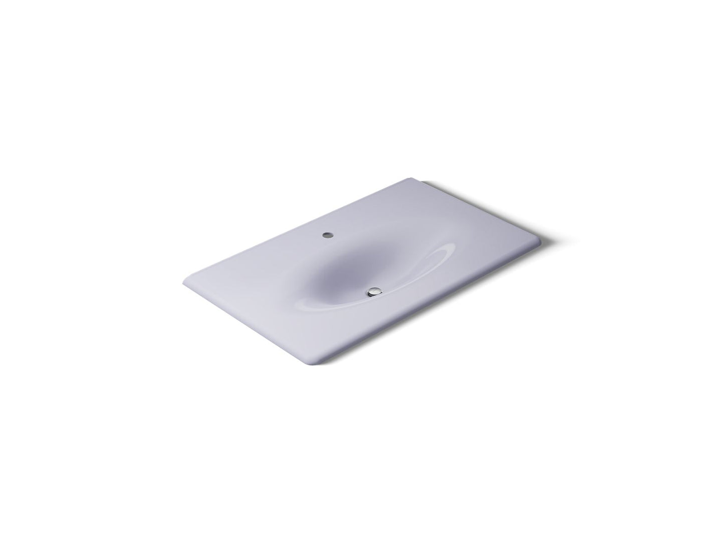 KOHLER Iron/Impressions 37" Enameled cast iron vanity top with integrated oval sink