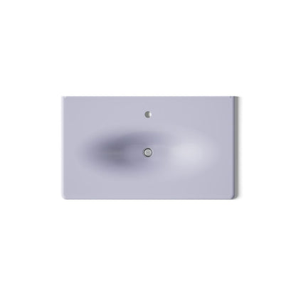 KOHLER Iron/Impressions 37" Enameled cast iron vanity top with integrated oval sink