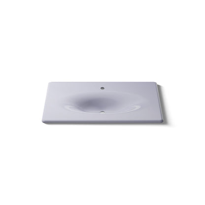KOHLER Iron/Impressions 37" Enameled cast iron vanity top with integrated oval sink