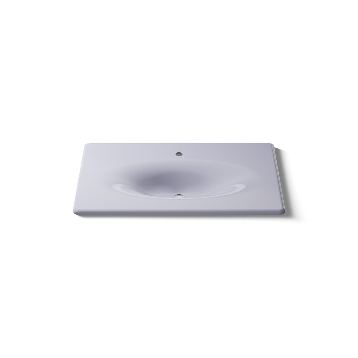 KOHLER Iron/Impressions 37" Enameled cast iron vanity top with integrated oval sink