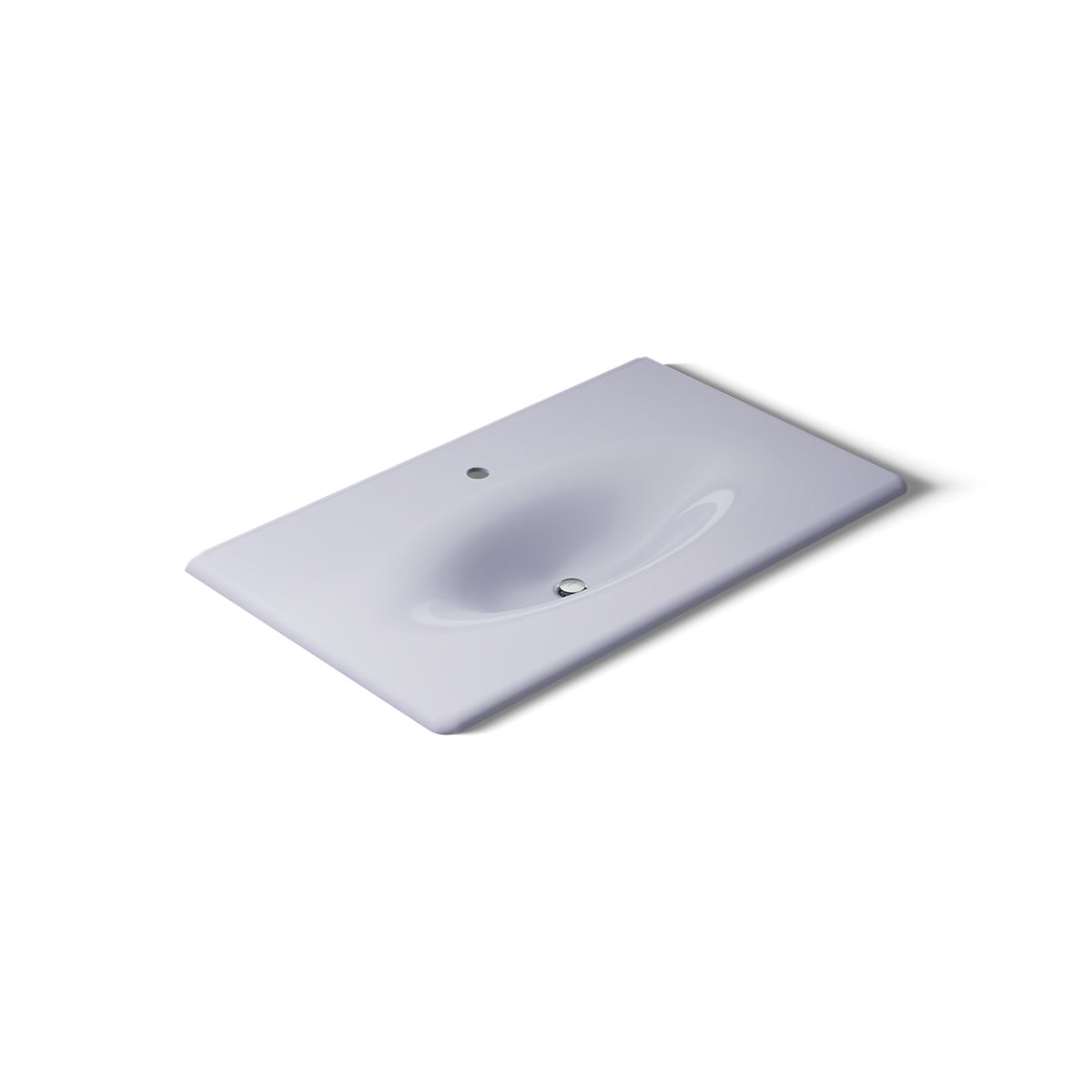 KOHLER Iron/Impressions 37" Enameled cast iron vanity top with integrated oval sink