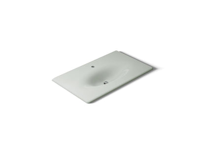 KOHLER Iron/Impressions 37" Enameled cast iron vanity top with integrated oval sink