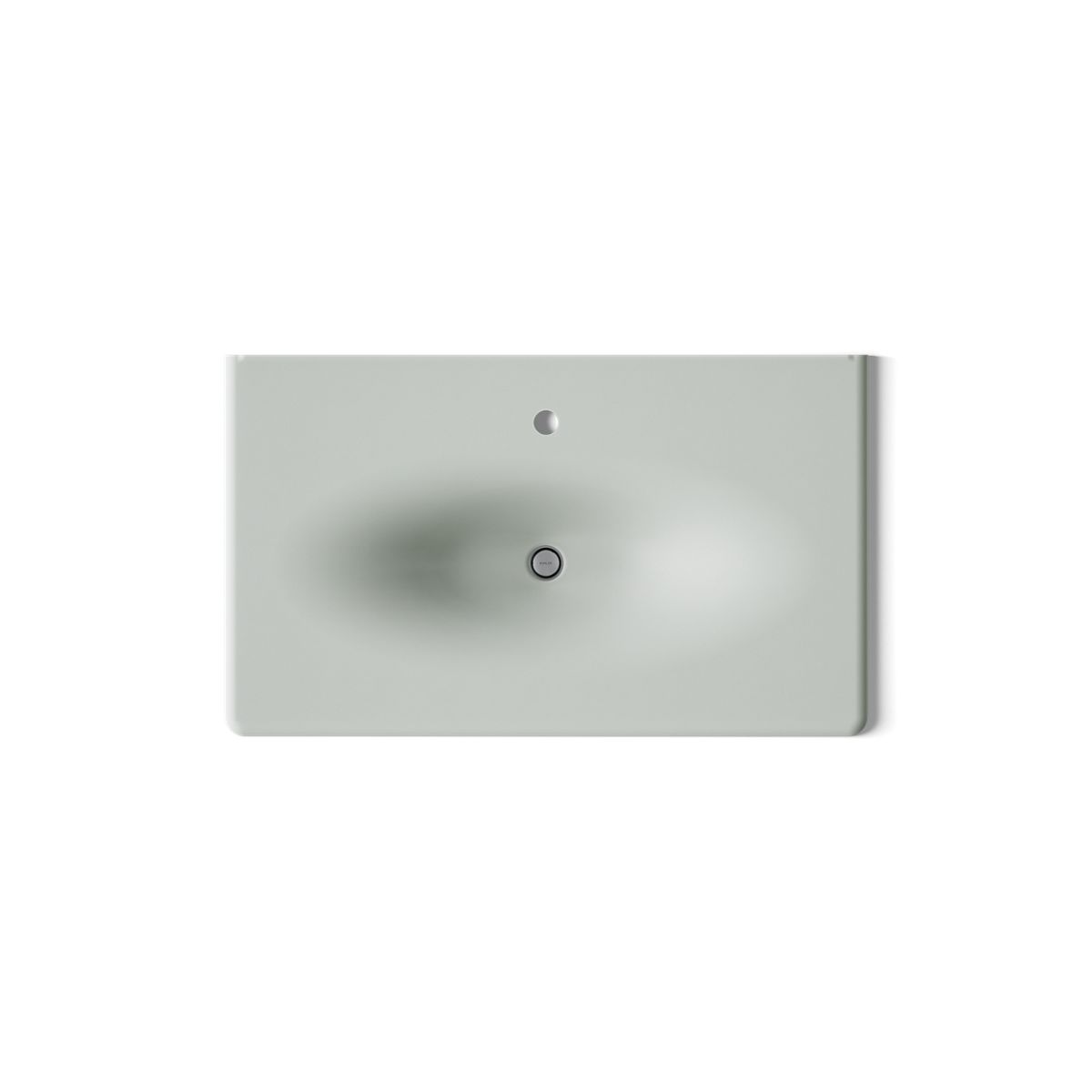 KOHLER Iron/Impressions 37" Enameled cast iron vanity top with integrated oval sink