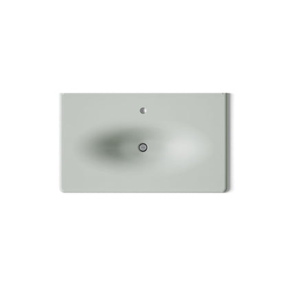 KOHLER Iron/Impressions 37" Enameled cast iron vanity top with integrated oval sink