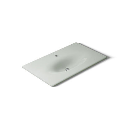 KOHLER Iron/Impressions 37" Enameled cast iron vanity top with integrated oval sink