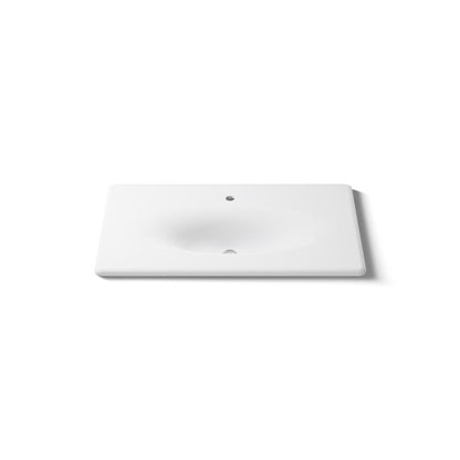 KOHLER Iron/Impressions 37" Enameled cast iron vanity top with integrated oval sink