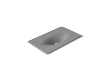 KOHLER Iron/Impressions 37" Enameled cast iron vanity top with integrated oval sink