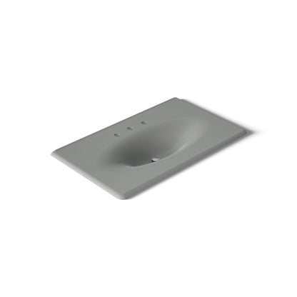 KOHLER Iron/Impressions 37" Enameled cast iron vanity top with integrated oval sink