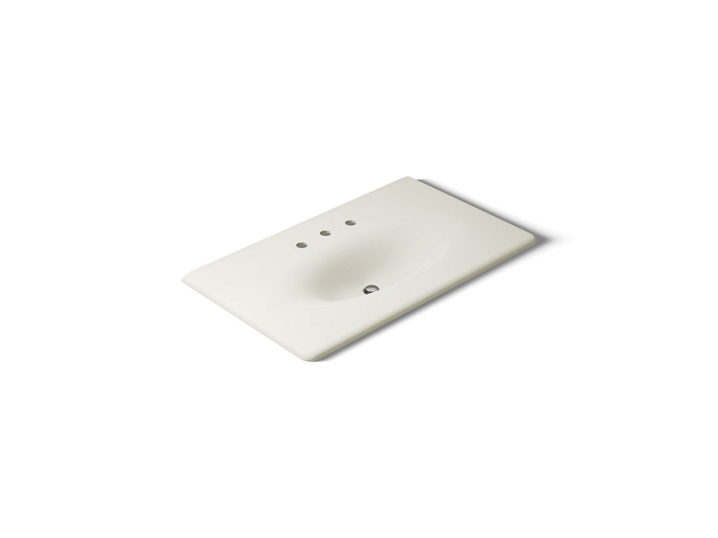 KOHLER Iron/Impressions 37" Enameled cast iron vanity top with integrated oval sink