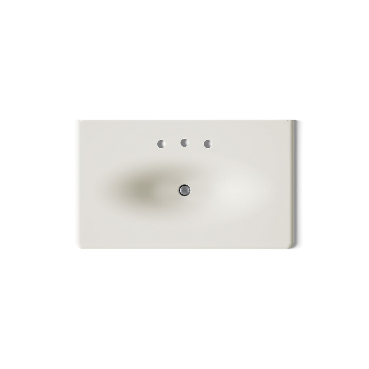 KOHLER Iron/Impressions 37" Enameled cast iron vanity top with integrated oval sink