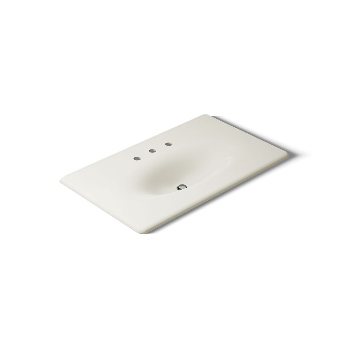 KOHLER Iron/Impressions 37" Enameled cast iron vanity top with integrated oval sink