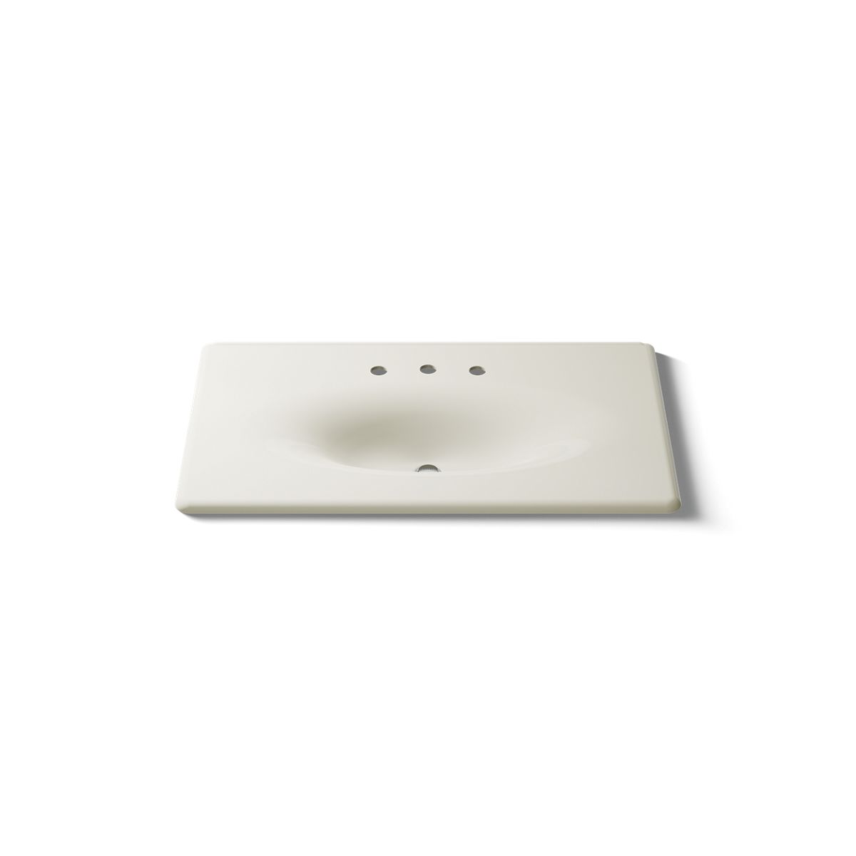 KOHLER Iron/Impressions 37" Enameled cast iron vanity top with integrated oval sink