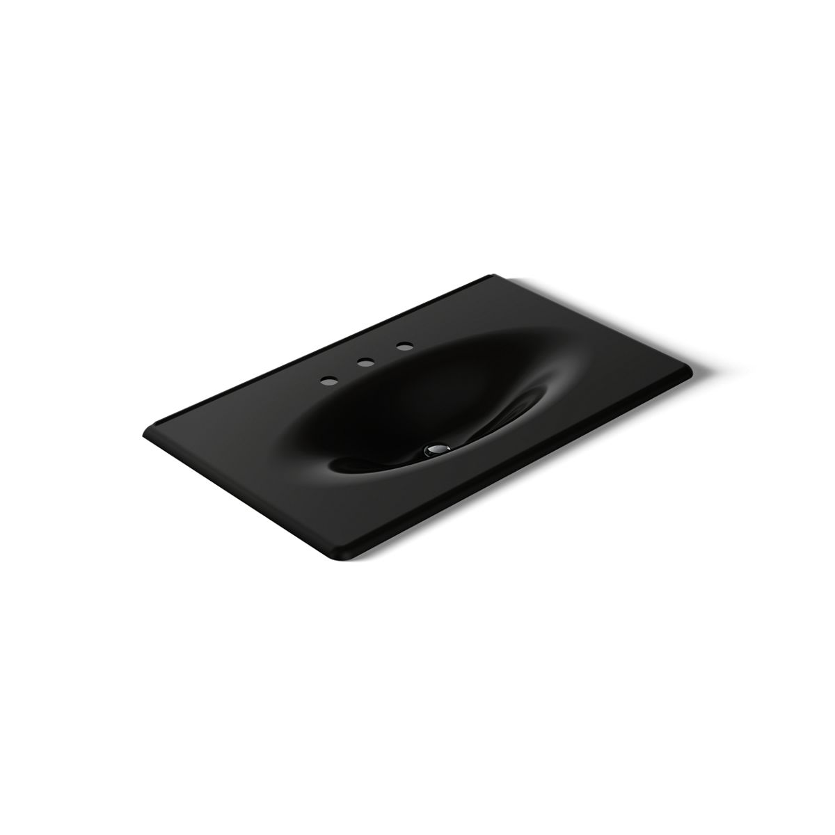KOHLER Iron/Impressions 37" Enameled cast iron vanity top with integrated oval sink