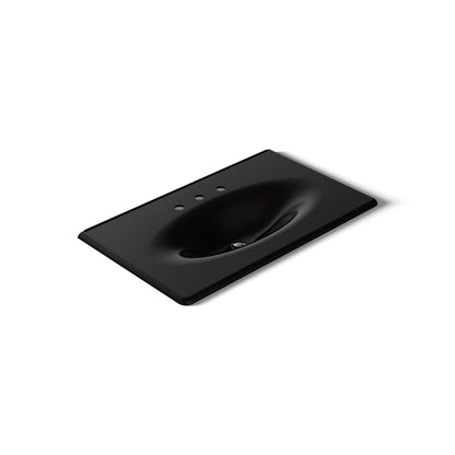KOHLER Iron/Impressions 37" Enameled cast iron vanity top with integrated oval sink