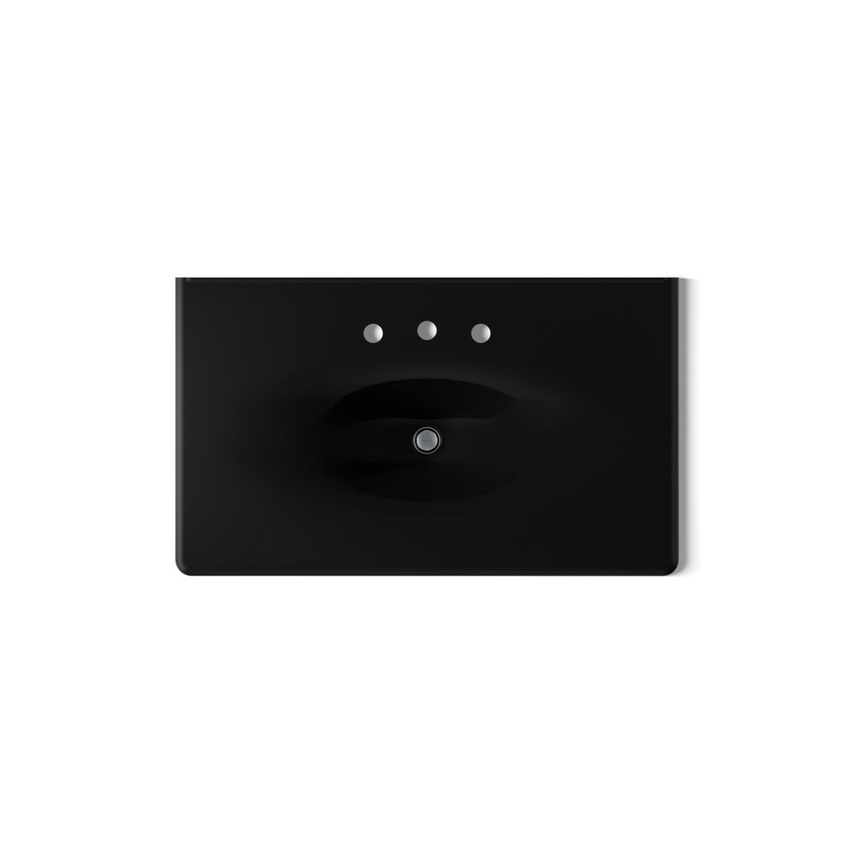 KOHLER Iron/Impressions 37" Enameled cast iron vanity top with integrated oval sink