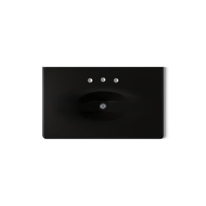 KOHLER Iron/Impressions 37" Enameled cast iron vanity top with integrated oval sink