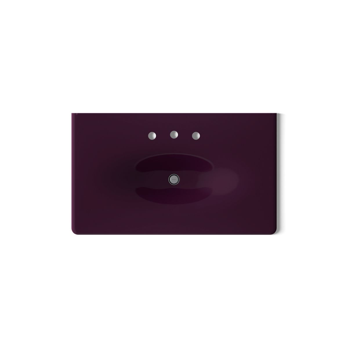 KOHLER Iron/Impressions 37" Enameled cast iron vanity top with integrated oval sink