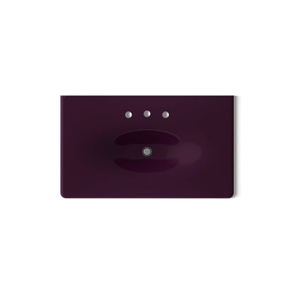 KOHLER Iron/Impressions 37" Enameled cast iron vanity top with integrated oval sink