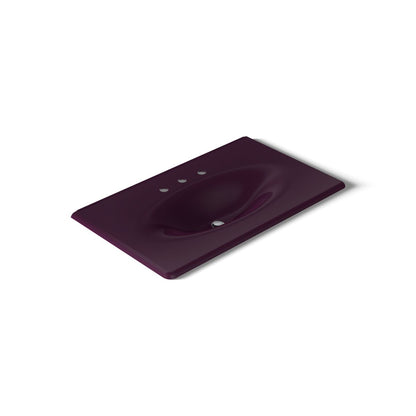 KOHLER Iron/Impressions 37" Enameled cast iron vanity top with integrated oval sink