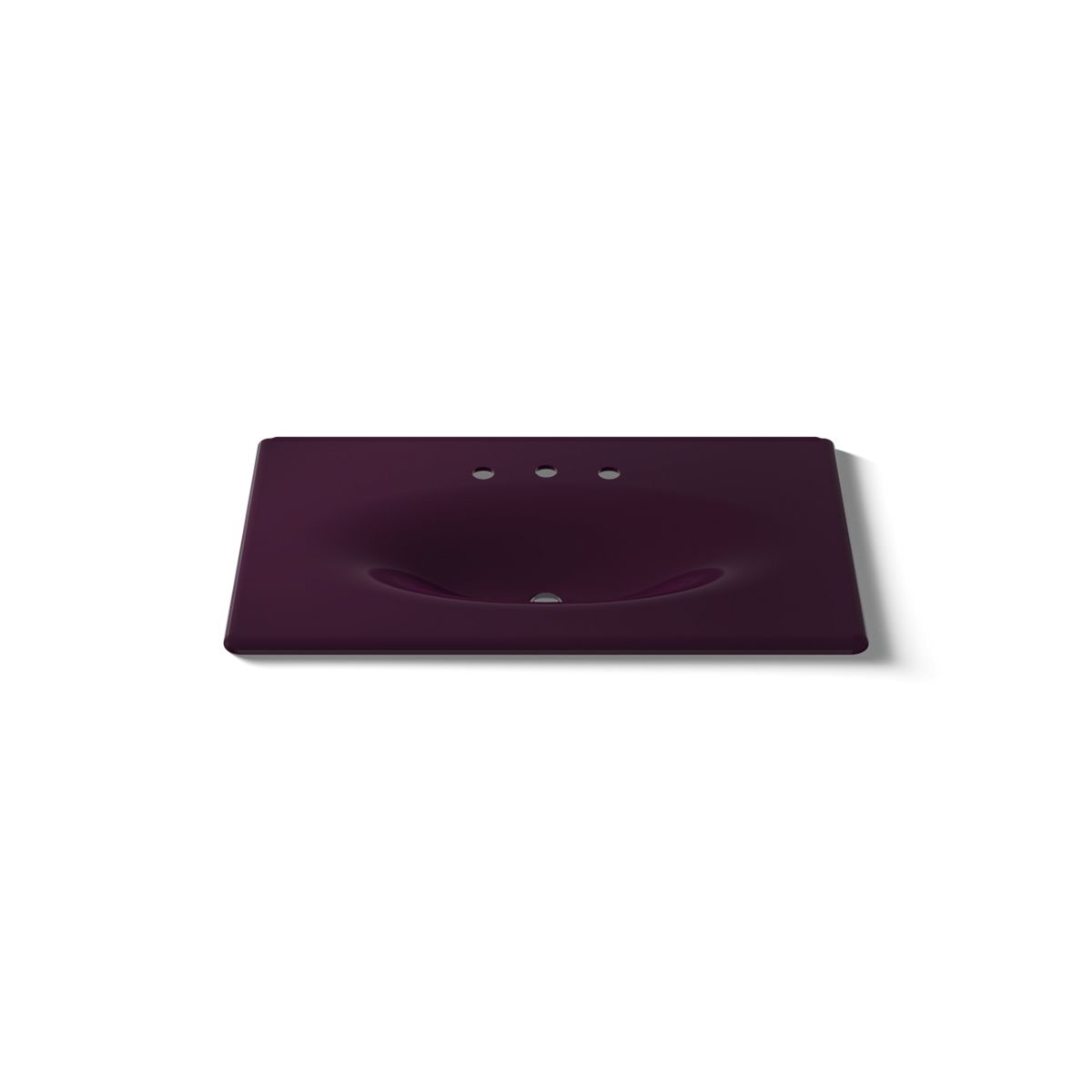 KOHLER Iron/Impressions 37" Enameled cast iron vanity top with integrated oval sink