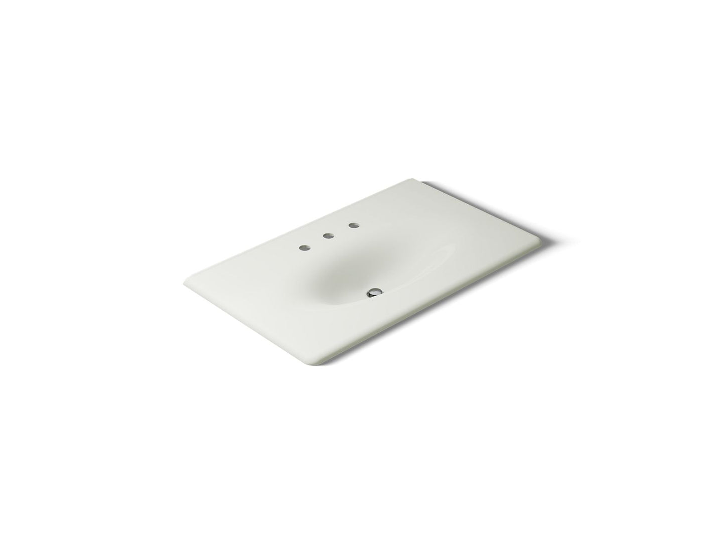 KOHLER Iron/Impressions 37" Enameled cast iron vanity top with integrated oval sink