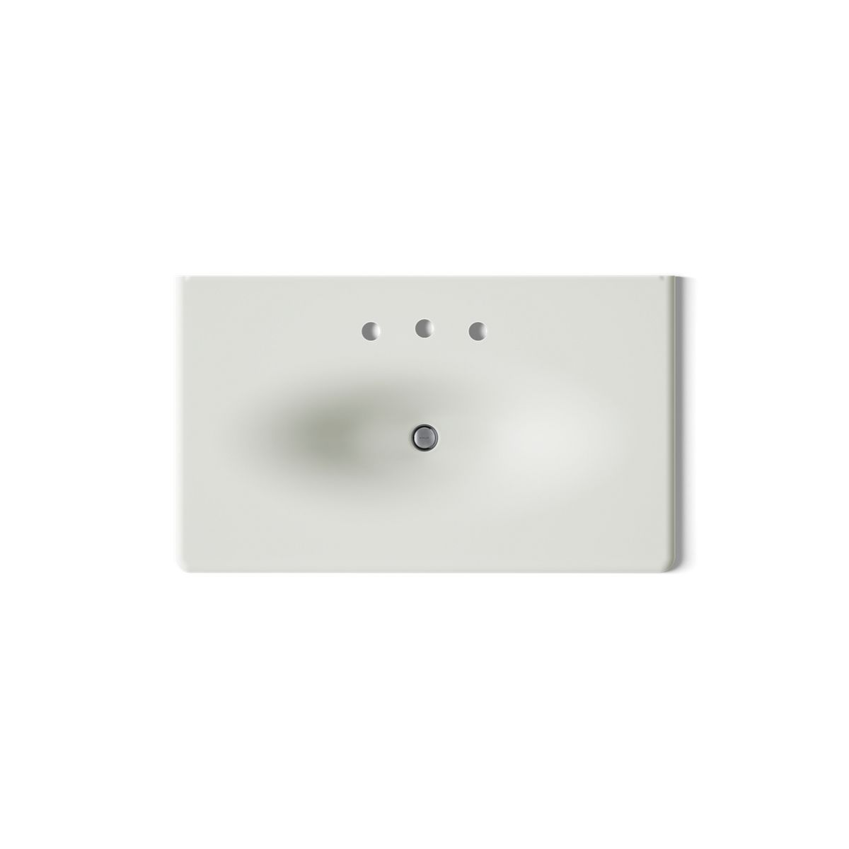 KOHLER Iron/Impressions 37" Enameled cast iron vanity top with integrated oval sink