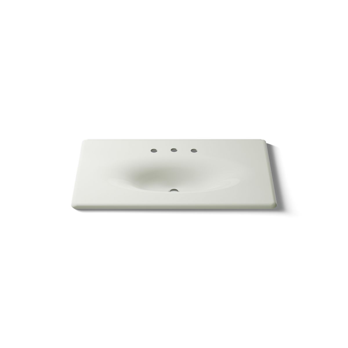 KOHLER Iron/Impressions 37" Enameled cast iron vanity top with integrated oval sink