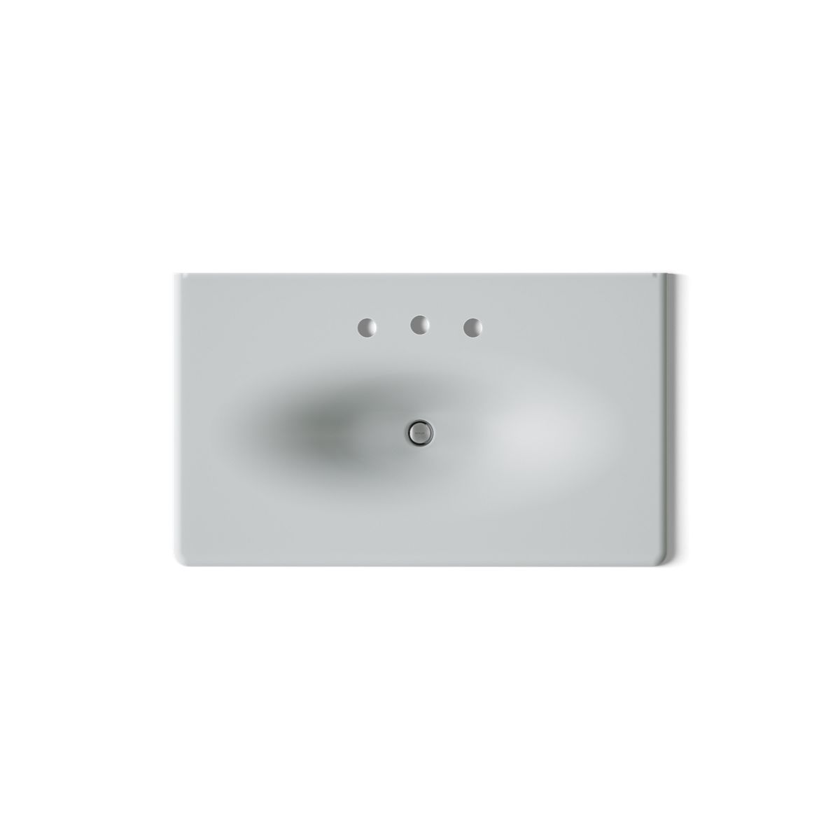 KOHLER Iron/Impressions 37" Enameled cast iron vanity top with integrated oval sink