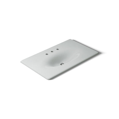 KOHLER Iron/Impressions 37" Enameled cast iron vanity top with integrated oval sink