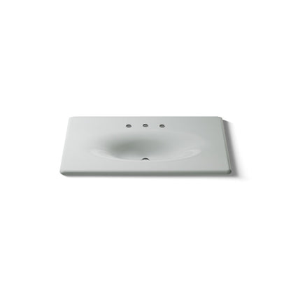 KOHLER Iron/Impressions 37" Enameled cast iron vanity top with integrated oval sink