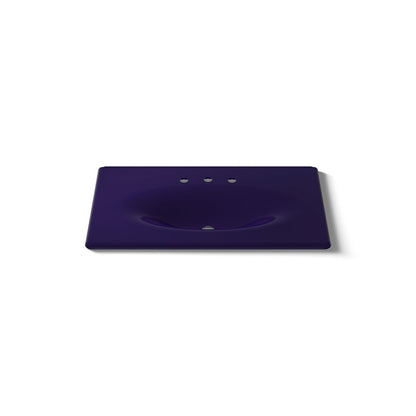 KOHLER Iron/Impressions 37" Enameled cast iron vanity top with integrated oval sink