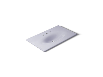 KOHLER Iron/Impressions 37" Enameled cast iron vanity top with integrated oval sink